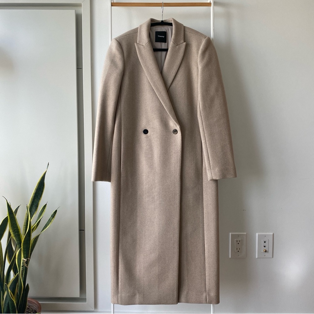 THEORY City Coat in Wool Cashmere ㅣ XS